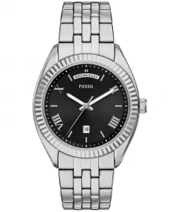 Мужские часы Campbell Three-Hand Day-Date из нержавеющей стали, 42 мм Fossil