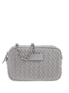 Стеганая сумка через плечо EMPORIO ARMANI, серый
