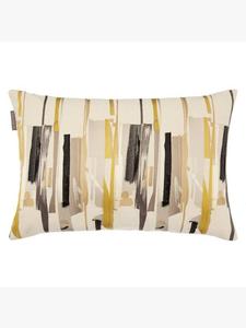 Zeal Cushion Harlequin, Charcoal / Mustard