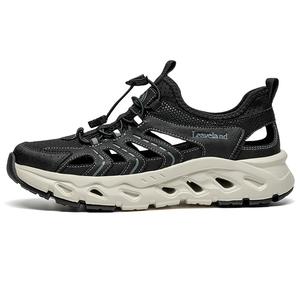 LEAVELAND Мужские туристические ботинки для речного треккинга черные, цвет Black