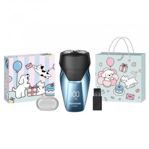 Набор FS889 Floating Razors электрическая бритва для всего тела с моющимися насадками, двойная плавающая головка, портативная FLYCO, синий