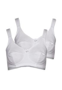 Мягкий бюстгальтер жаккардовый 2 шт. в упаковке Sassa, белый