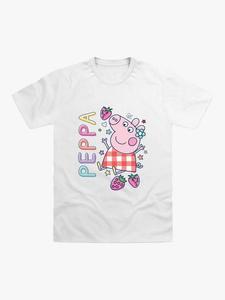 Футболка в клетку Brand Threads для детей Peppa Pig, White/Multi