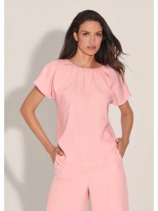 MADELEINE Блузка-рубашка с блестящими акцентами нежно-розового цвета