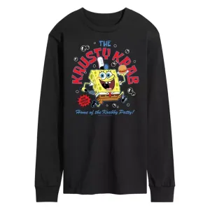 Мужская футболка с длинным рукавом "Губка Боб Квадратные Штаны" — Красти Краб Nickelodeon, черный