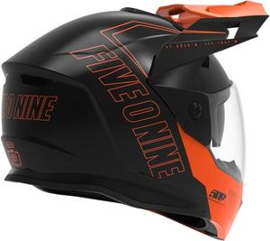 Шлем для снегохода 509 Delta R4 Ignite с подогревом щитка, оранжевый / черный