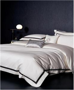 Generic Комплект постельного белья из египетского хлопка Pima Cotton Satin Jacquard 1600TC White