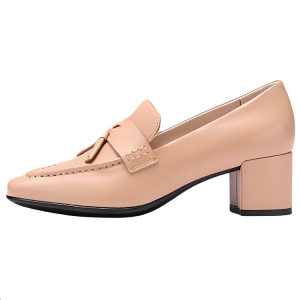 Ecco Туфли серии 35 с квадратным носком и массивным каблуком высотой 5 см, женские, светло-коричневые