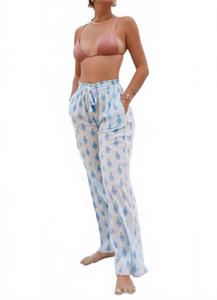 Женские брюки Hailey в синем цвете икат Debbie Katz