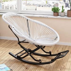 Fantasy Кресло-качалка из ротанга, обновленная x-образная конструкция для большей устойчивости