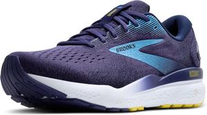 Мужские нейтральные беговые кроссовки Brooks Ghost 16, синий/желтый