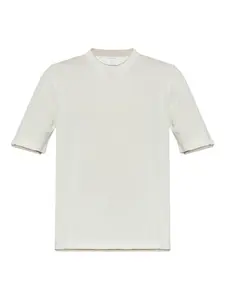 Вязаная футболка с короткими рукавами Eleventy, нейтральный