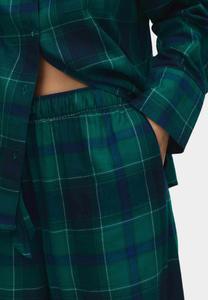 Пижамный комплект Marks & Spencer TARTAN CHECKED SET, Green Mix/Mottled Green