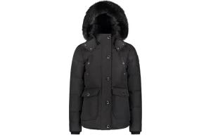 Парка с капюшоном на пуху Moose Knuckles, черный