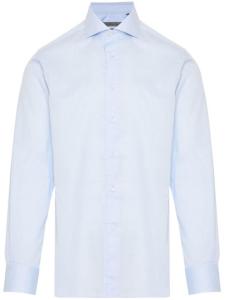 Corneliani рубашка с классическим воротником, синий