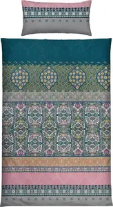 Постельное белье , синее, 1x 155x220 см + 1x 40x80 см Erwin Müller