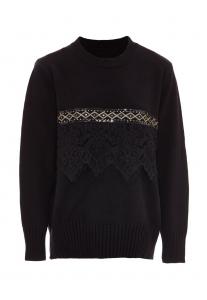 Тонкий вязаный свитер caissa Sweater, черный