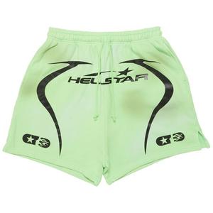 Шорты Hellstar Warm Up Shorts Neon Green, зеленый