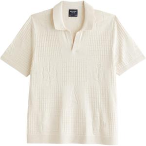 Мужская поло Abercrombie＆Fitch, бежевый