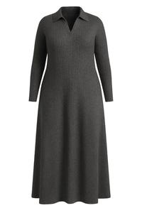 Вязаное платье Shape Of You, темно-серый