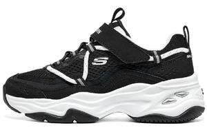 Skechers Низкие детские кроссовки-амортизаторы для девочек, черные, белые