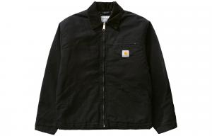 Carhartt WIP Винтажная куртка из состаренного холста Detroit, Black