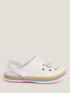 Детские клоги с цветочным принтом Monsoon, Ivory