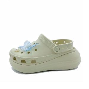 Crocs Кроссовки Crush Clog Cheese Butterfly, для пляжа, повседневного использования, для путешествий, ниши, милые белые унисекс