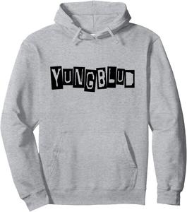 Худи с официальным логотипом Yungblud, серая