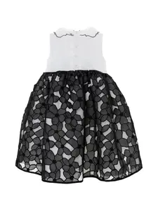 Платье с цветочными аппликациями и воротником Mi Mi Sol, белый