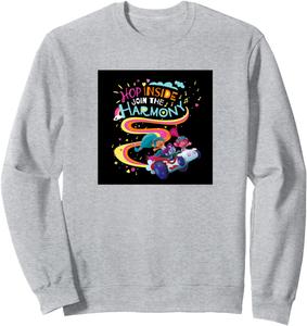 Толстовка Trolls HOP INSIDE JOIN THE HARMONY, синяя