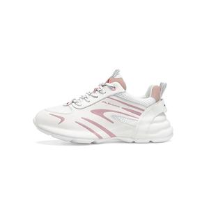 Износостойкие дышащие легкие низкие кеды Casual Shoes женские Kolumb, белый/розовый