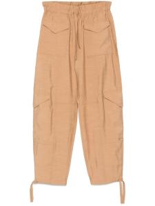 GANNI брюки с кулиской, нейтральный