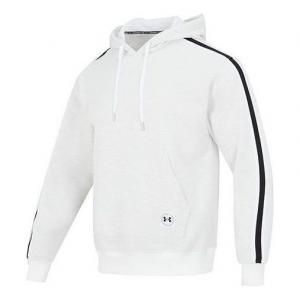 Толстовка essential heritage fleece hoodie 'white' Under Armour, белый