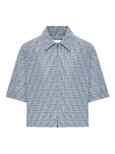 Куртка с логотипом FF FENDI, синий