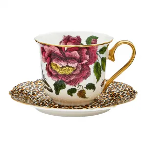 Creatures of Curiosity Чашка Portmeirion с блюдцем, разноцветный