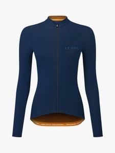 Трикотажный топ с длинными рукавами Hors Categorie Le Col, темно-синий/шафран