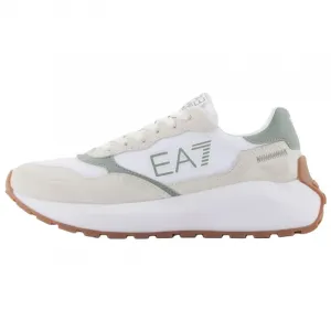 EMPORIO ARMANI EA7 низкие повседневные кроссовки Unisex белый серый