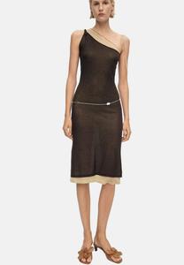 Платье-джемпер Mango, зеленый