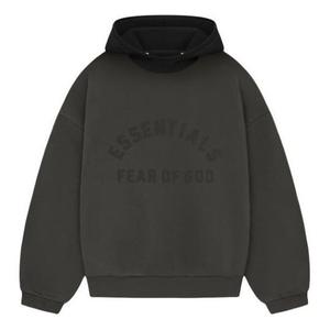 Толстовка ss24 nylon fleece hoodie 'ink jet black' Fear Of God Essentials, черный