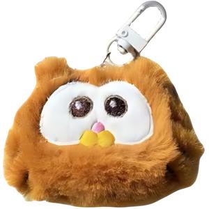 ROUERXIONG Милый большой оранжевый котик плюшевый кулон 6 см