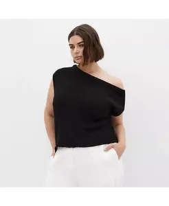 Топ Lia Plus Size CITY CHIC, черный