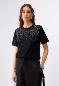 Футболка с принтом драгоценных камней Liu Jo, Black