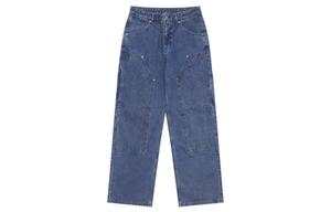 Джинсы MONOGRAM Collection New York Yankees SS25 мужские стандартные деним MLB, синий