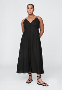 Платье GAP HALTER EMBRO MAXI, True Black/Black