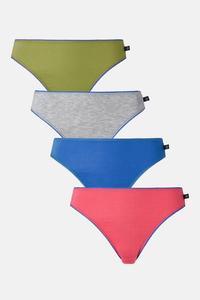 Набор из 4 бамбуковых трусиков для высоких ног. British Boxers, синий