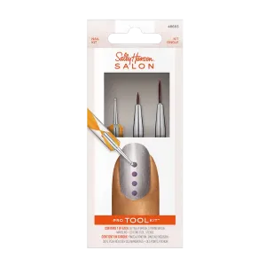 Набор кистей для дизайна ногтей, 1 комплект Sally Hansen Pro tool kit
