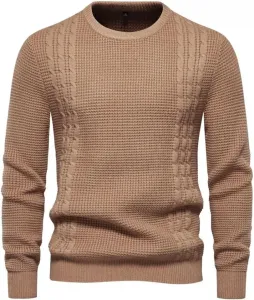 Мужской теплый пуловер с длинным рукавом