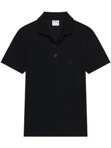 Courrèges рубашка поло из ткани пике, черный