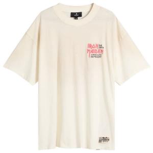 Футболка в честь юбилея Iron Maiden Represent, цвет washed ecru